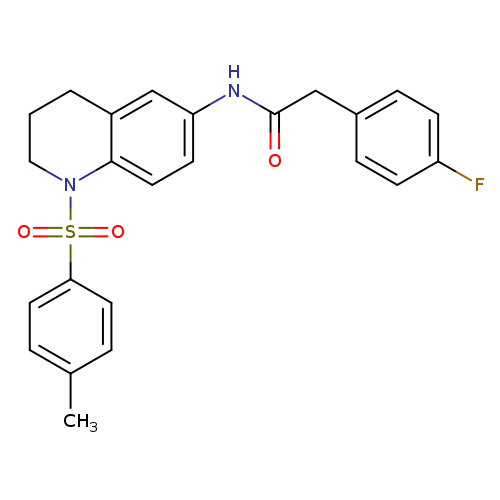 2-(4-fluorophenyl)-N-[1-(4-methylbenzenesulfonyl)-1,2,3,4-tetrahydroquinolin-6-yl]acetamide