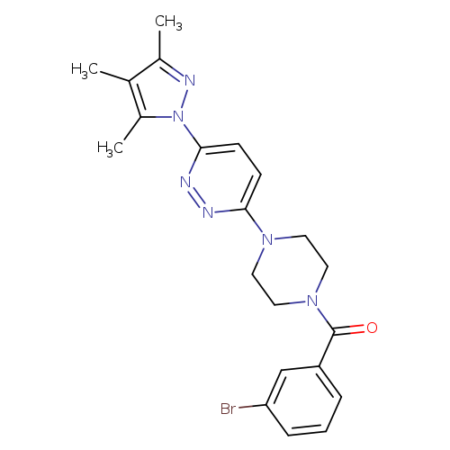 3-[4-(3-bromobenzoyl)piperazin-1-yl]-6-(3,4,5-trimethyl-1H-pyrazol-1-yl)pyridazine