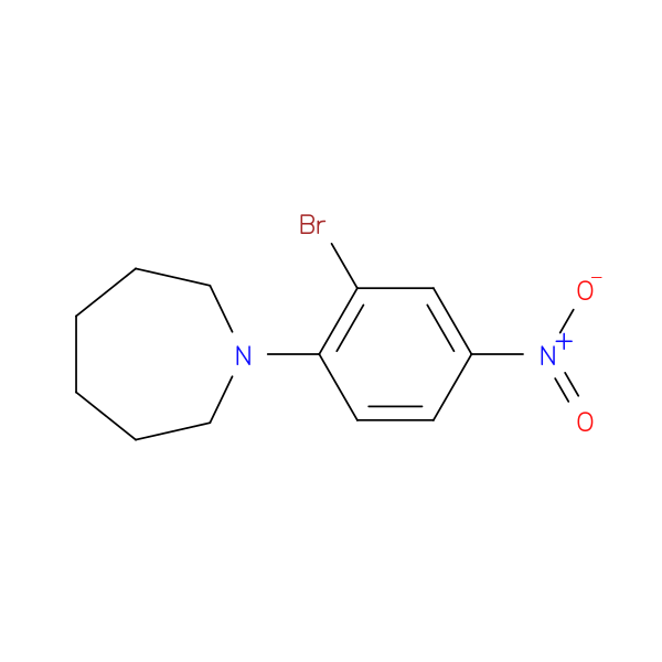 1-(2-bromo-4-nitrophenyl)azepane