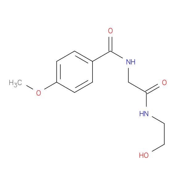 N-(2-hydroxyethyl)-2-[(4-methoxyphenyl)formamido]acetamide