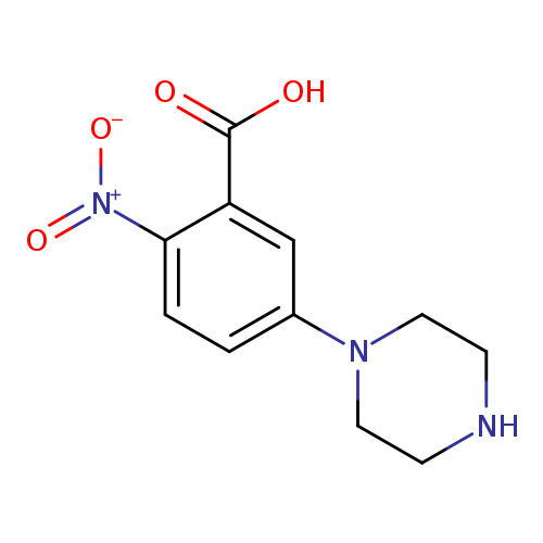 2-Nitro-5-piperazin-1-yl-benzoic acid