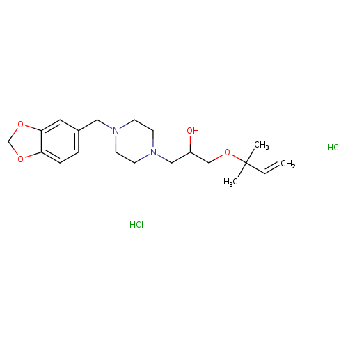 1-{4-[(2H-1,3-benzodioxol-5-yl)methyl]piperazin-1-yl}-3-[(2-methylbut-3-en-2-yl)oxy]propan-2-ol dihydrochloride