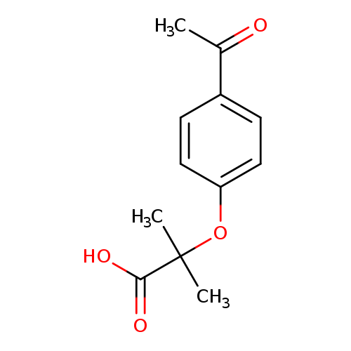 2-(4-acetylphenoxy)-2-methylpropanoic acid