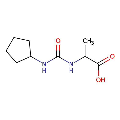 2-[(cyclopentylcarbamoyl)amino]propanoic acid