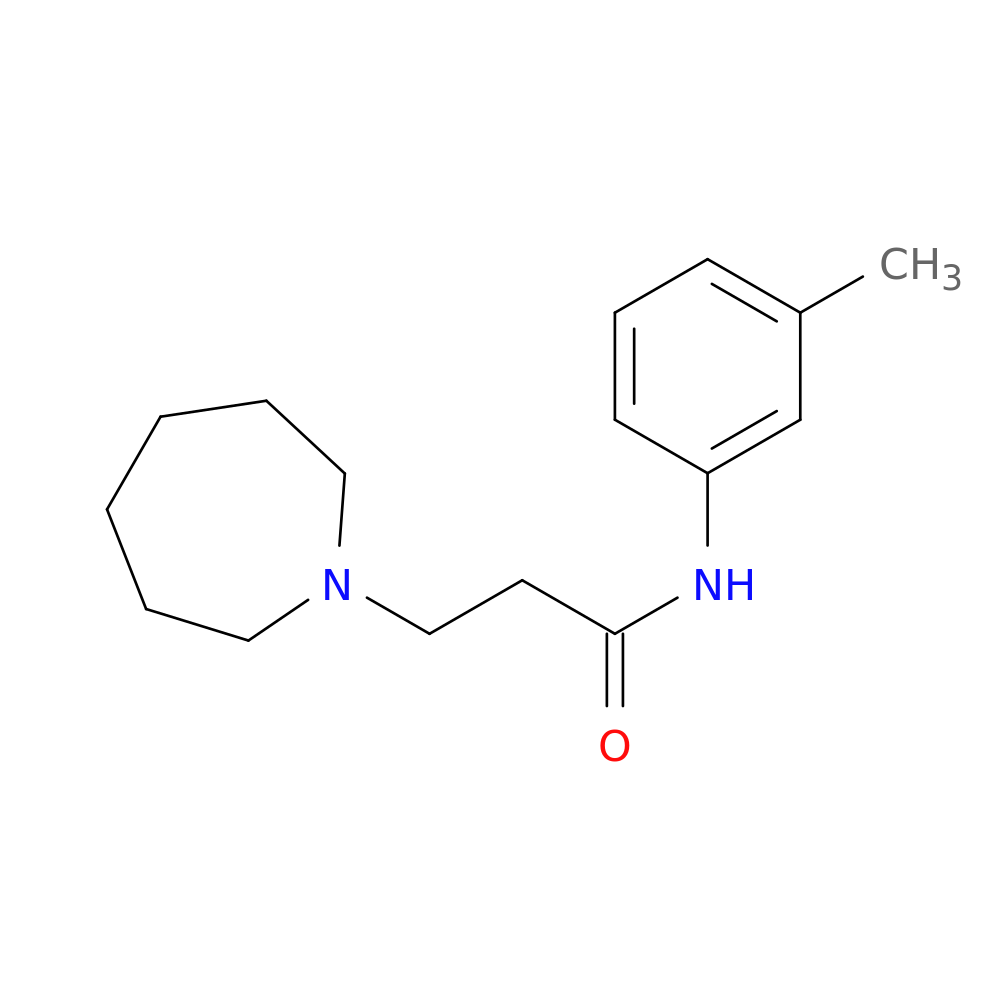 3-(1-azepanyl)-N-(3-methylphenyl)propanamide