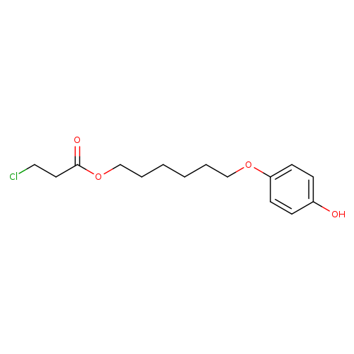 6-(4-Hydroxyphenoxy)hexyl 3-chloropropanoate