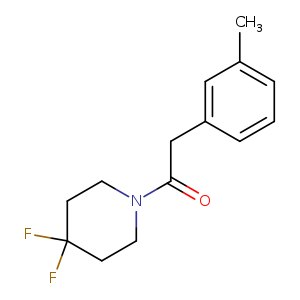 1-(4,4-difluoropiperidin-1-yl)-2-(3-methylphenyl)ethan-1-one