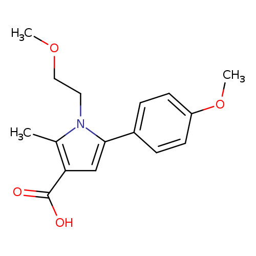 1-(2-Methoxyethyl)-5-(4-methoxyphenyl)-2-methyl-1h-pyrrole-3-carboxylic acid