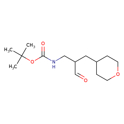 tert-butyl N-{2-[(oxan-4-yl)methyl]-3-oxopropyl}carbamate