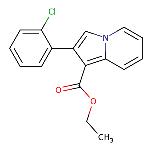 ethyl 2-(2-chlorophenyl)indolizine-1-carboxylate