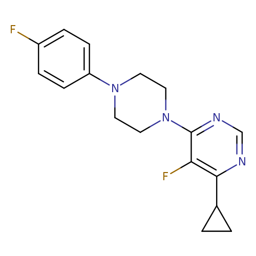 4-cyclopropyl-5-fluoro-6-[4-(4-fluorophenyl)piperazin-1-yl]pyrimidine