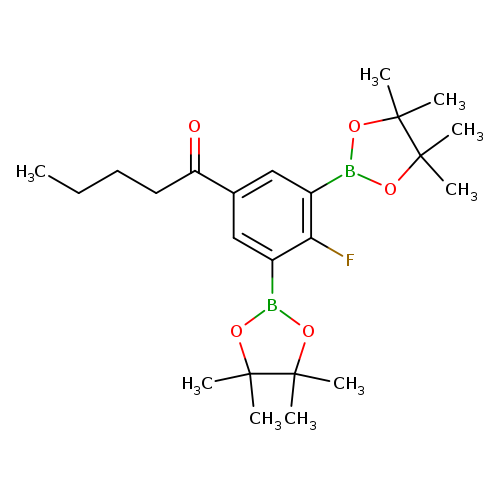 2-Fluoro-5-pentanoyl-1,3-phenylenediboronic acid, pinacol ester