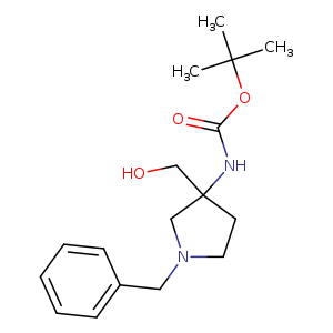 1-benzyl-3-(hydroxymethyl)-3-Boc-amino pyrrolidine