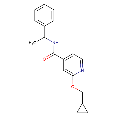 2-(cyclopropylmethoxy)-N-(1-phenylethyl)pyridine-4-carboxamide