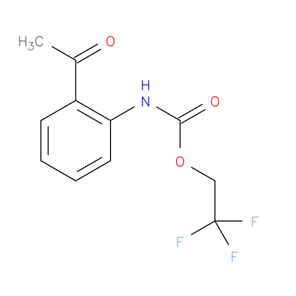 2,2,2-trifluoroethyl N-(2-acetylphenyl)carbamate