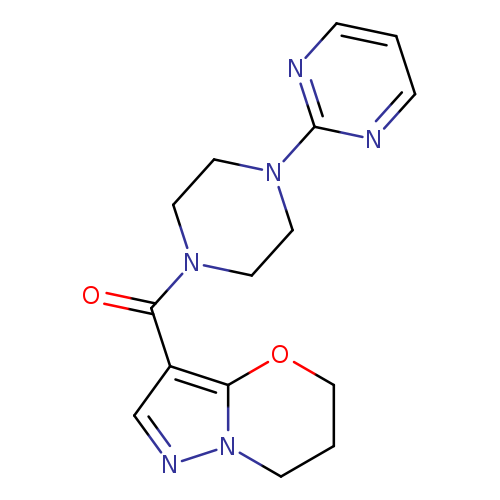 2-(4-{5H,6H,7H-pyrazolo[3,2-b][1,3]oxazine-3-carbonyl}piperazin-1-yl)pyrimidine