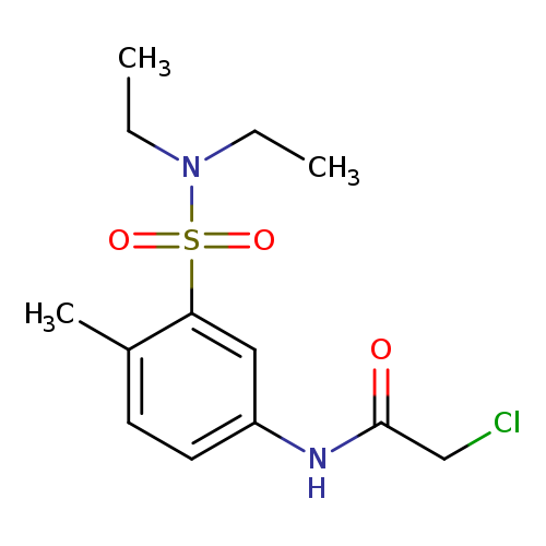 2-chloro-N-[3-(diethylsulfamoyl)-4-methylphenyl]acetamide