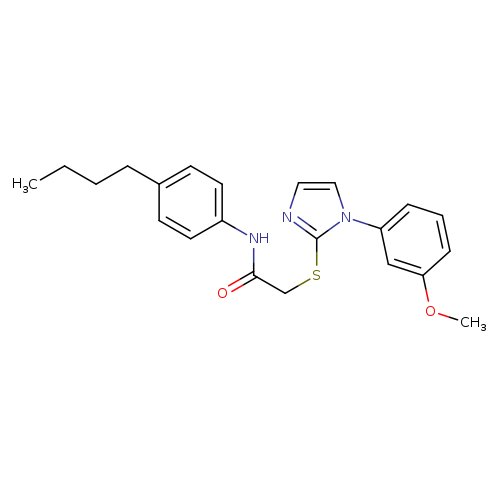 N-(4-butylphenyl)-2-{[1-(3-methoxyphenyl)-1H-imidazol-2-yl]sulfanyl}acetamide