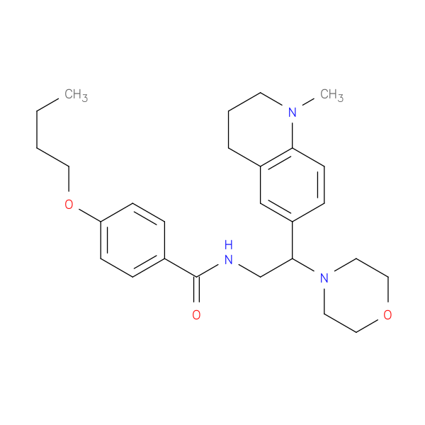 4-butoxy-N-[2-(1-methyl-1,2,3,4-tetrahydroquinolin-6-yl)-2-(morpholin-4-yl)ethyl]benzamide
