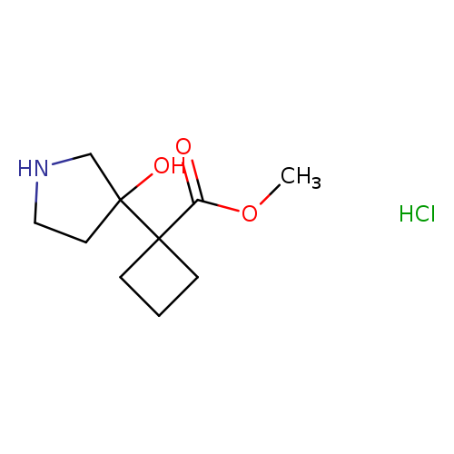 methyl 1-(3-hydroxypyrrolidin-3-yl)cyclobutane-1-carboxylate hydrochloride