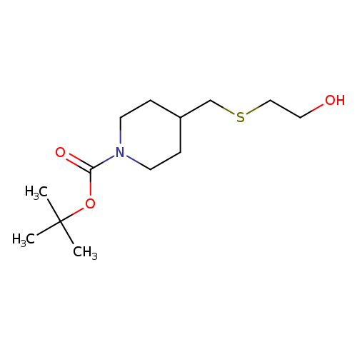 tert-butyl 4-(2-hydroxyethylsulfanylmethyl)piperidine-1-carboxylate