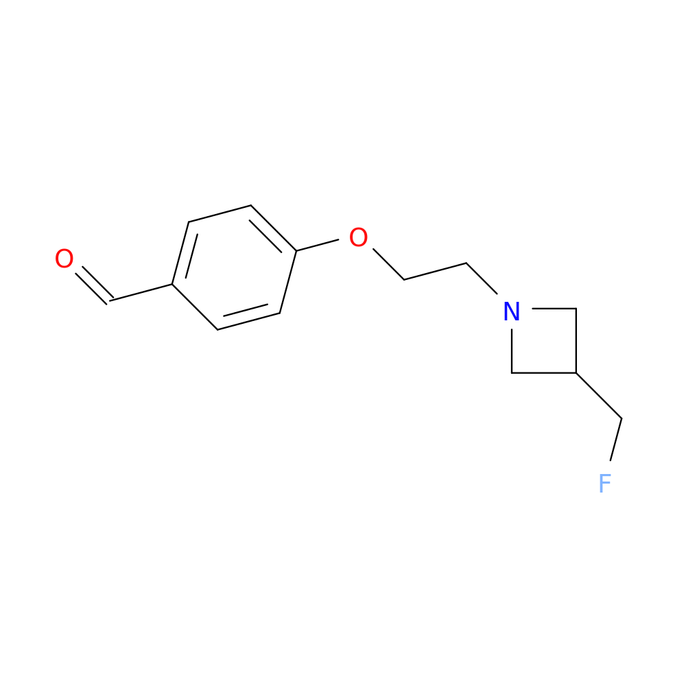 4-[2-[3-(Fluoromethyl)-1-azetidinyl]ethoxy]benzaldehyde