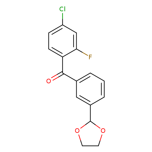 4-Chloro-3'-(1,3-dioxolan-2-yl)-2-fluorobenzophenone