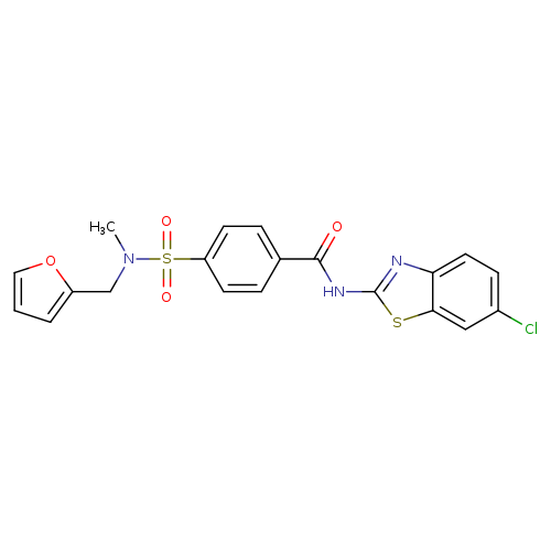 N-(6-chloro-1,3-benzothiazol-2-yl)-4-{[(furan-2-yl)methyl](methyl)sulfamoyl}benzamide