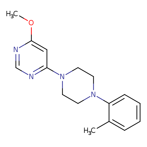 4-methoxy-6-[4-(2-methylphenyl)piperazin-1-yl]pyrimidine