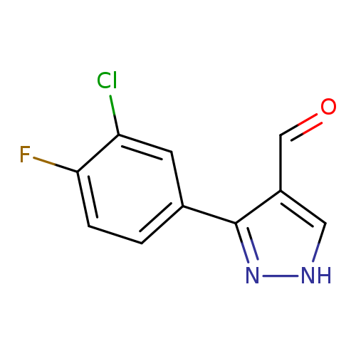 3-(3-chloro-4-fluorophenyl)-1H-pyrazole-4-carbaldehyde