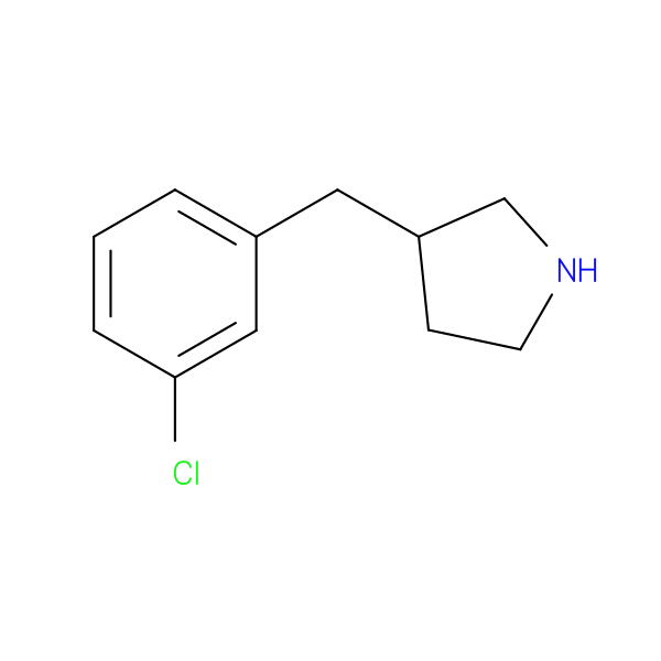 3-[(3-Chlorophenyl)methyl]pyrrolidine