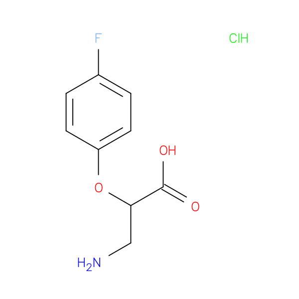 3-amino-2-(4-fluorophenoxy)propanoic acid hydrochloride