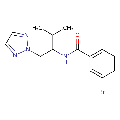 3-bromo-N-[3-methyl-1-(2H-1,2,3-triazol-2-yl)butan-2-yl]benzamide