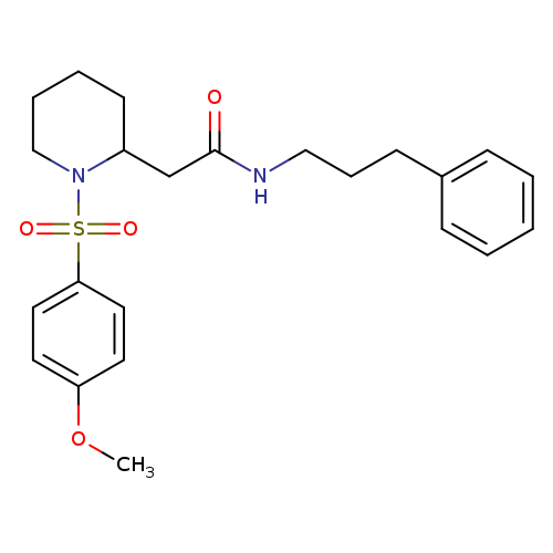 2-[1-(4-methoxybenzenesulfonyl)piperidin-2-yl]-N-(3-phenylpropyl)acetamide