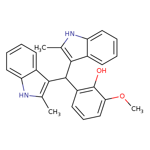 2-[Bis(2-methyl-1H-indol-3-yl)methyl]-6-methoxyphenol