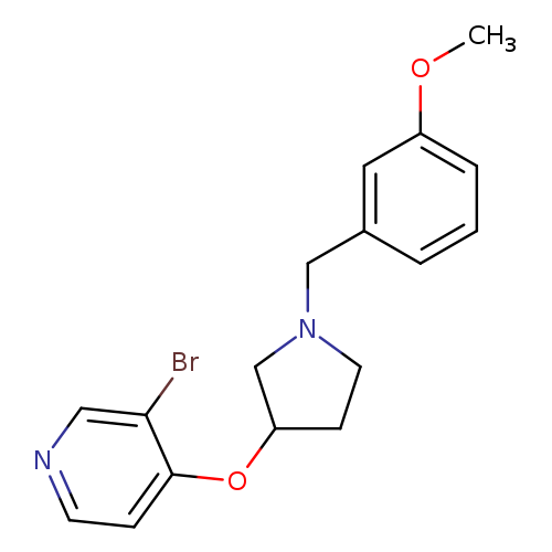 3-bromo-4-({1-[(3-methoxyphenyl)methyl]pyrrolidin-3-yl}oxy)pyridine