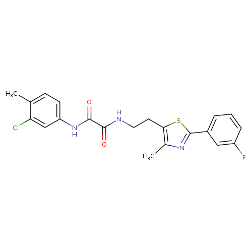 N'-(3-chloro-4-methylphenyl)-N-{2-[2-(3-fluorophenyl)-4-methyl-1,3-thiazol-5-yl]ethyl}ethanediamide