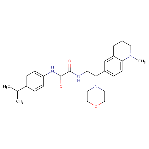 N-[2-(1-methyl-1,2,3,4-tetrahydroquinolin-6-yl)-2-(morpholin-4-yl)ethyl]-N'-[4-(propan-2-yl)phenyl]ethanediamide