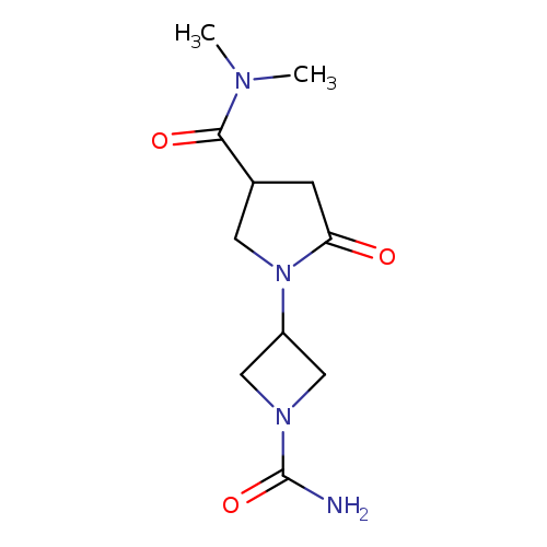 1-(1-carbamoylazetidin-3-yl)-N,N-dimethyl-5-oxopyrrolidine-3-carboxamide