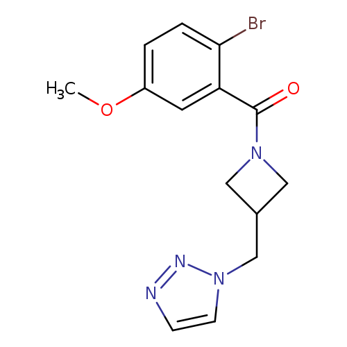 1-{[1-(2-bromo-5-methoxybenzoyl)azetidin-3-yl]methyl}-1H-1,2,3-triazole