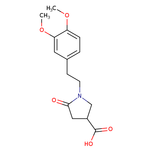1-[2-(3,4-Dimethoxyphenyl)ethyl]-5-oxopyrrolidine-3-carboxylic acid