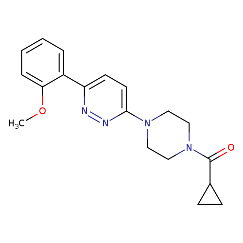 3-(4-cyclopropanecarbonylpiperazin-1-yl)-6-(2-methoxyphenyl)pyridazine