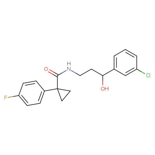 N-[3-(3-chlorophenyl)-3-hydroxypropyl]-1-(4-fluorophenyl)cyclopropane-1-carboxamide