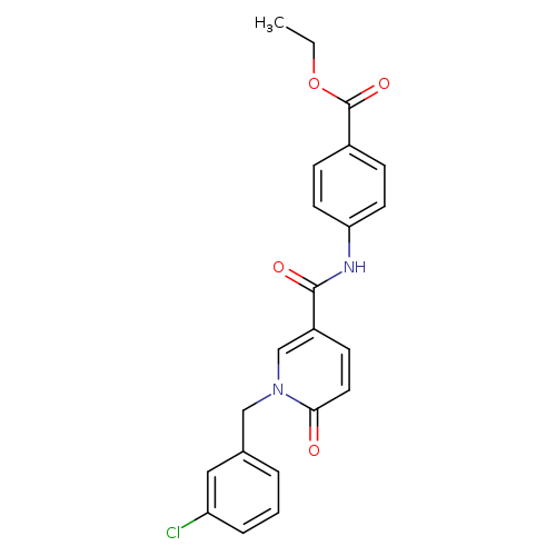 ethyl 4-{1-[(3-chlorophenyl)methyl]-6-oxo-1,6-dihydropyridine-3-amido}benzoate