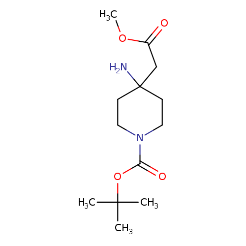 tert-Butyl 4-amino-4-(2-methoxy-2-oxoethyl)piperidine-1-carboxylate
