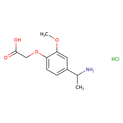 [4-(1-Aminoethyl)-2-methoxyphenoxy]acetic acid hydrochloride