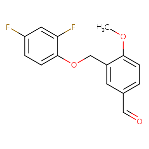 3-[(2,4-Difluorophenoxy)methyl]-4-methoxybenzaldehyde