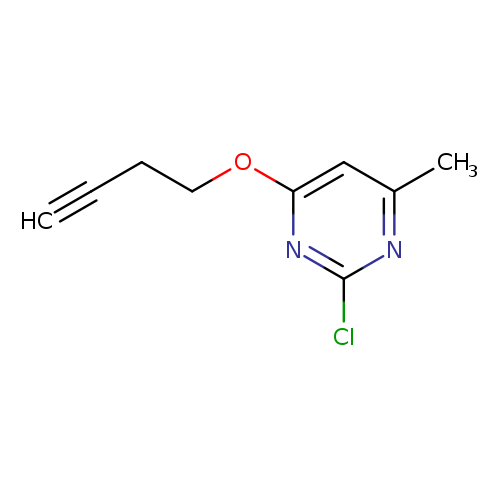 4-(but-3-yn-1-yloxy)-2-chloro-6-methylpyrimidine