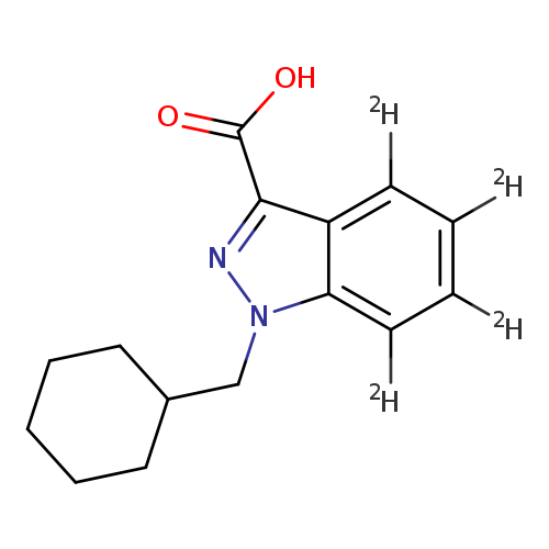 1-(cyclohexylmethyl)-1H-indazole-3-carboxylic-d4acid