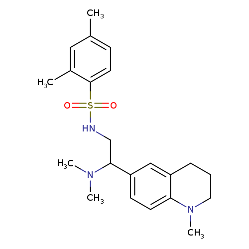 N-[2-(dimethylamino)-2-(1-methyl-1,2,3,4-tetrahydroquinolin-6-yl)ethyl]-2,4-dimethylbenzene-1-sulfonamide